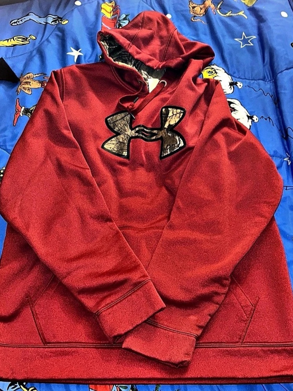 Under Armour Rival Fleece Camo Logo Hoodie Men's XL